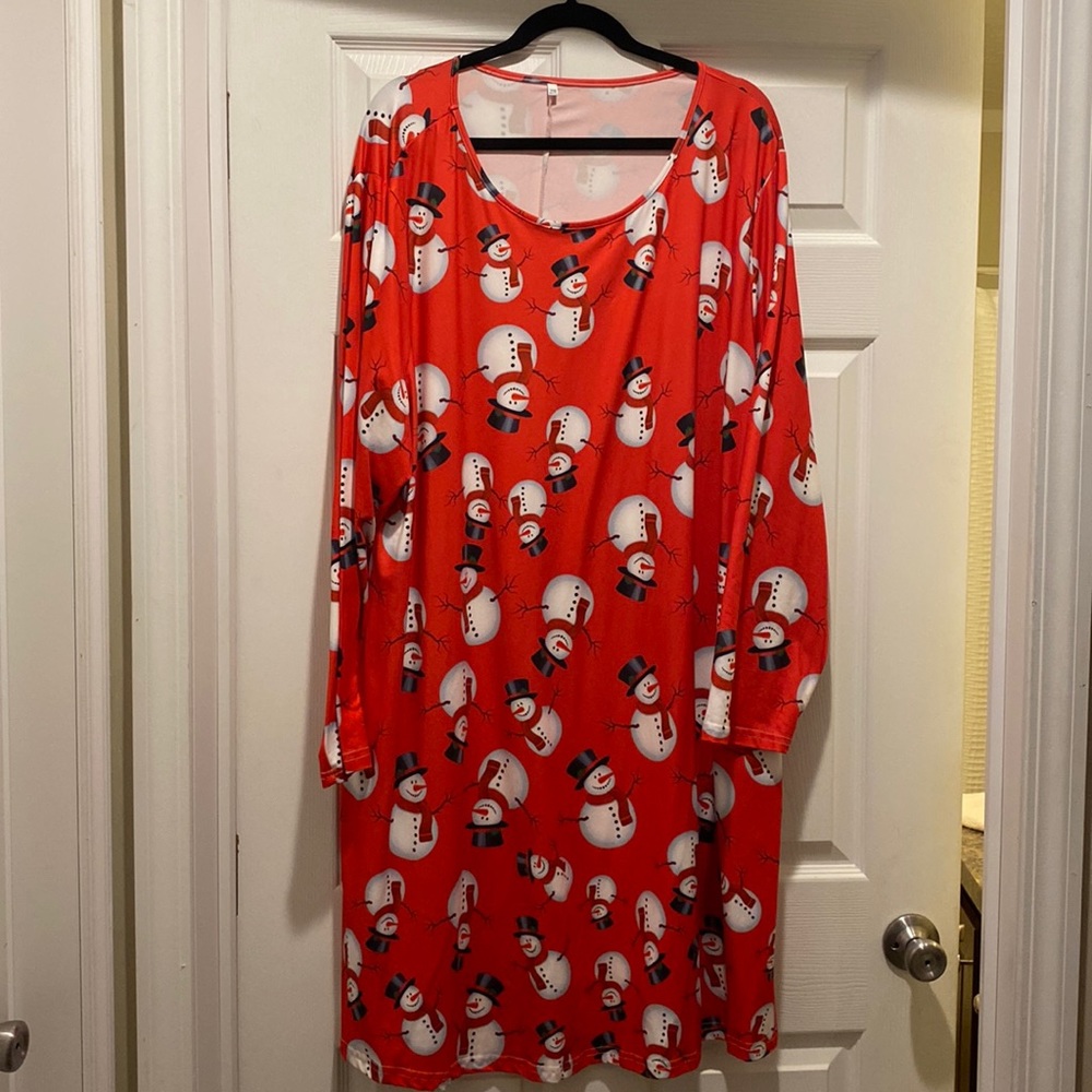 Christmas snowman dress